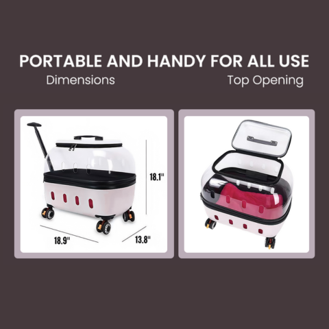 HappyPaws Rolling Pet Bag