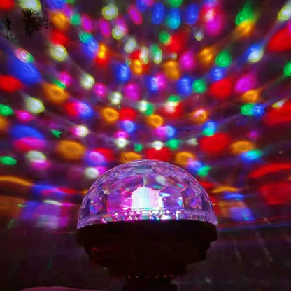 5 Lampade LED E27 Magiche Rotanti – Sfera di Cristallo per DJ, Feste ed Eventi