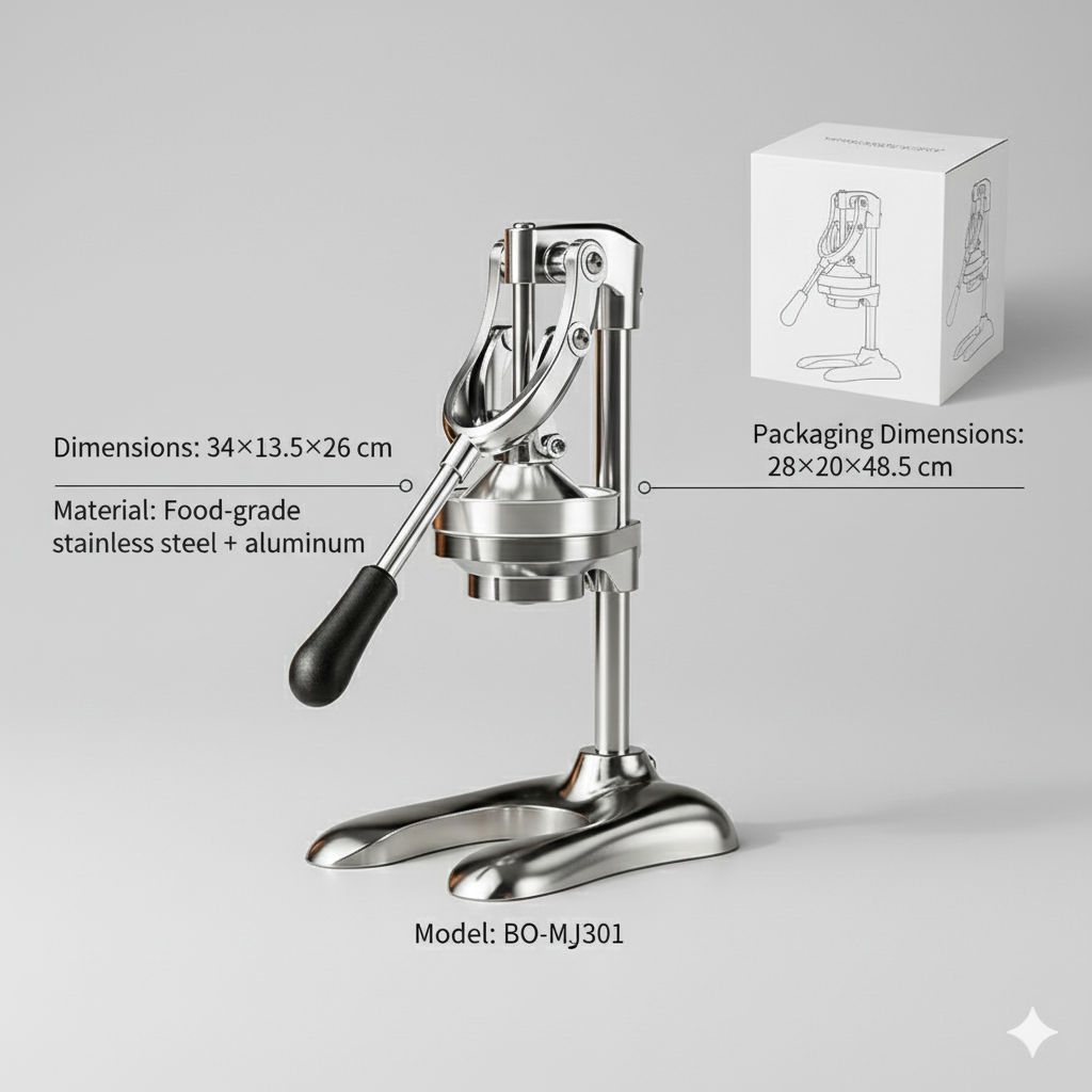 Manual Stainless Steel Fruit Juicer